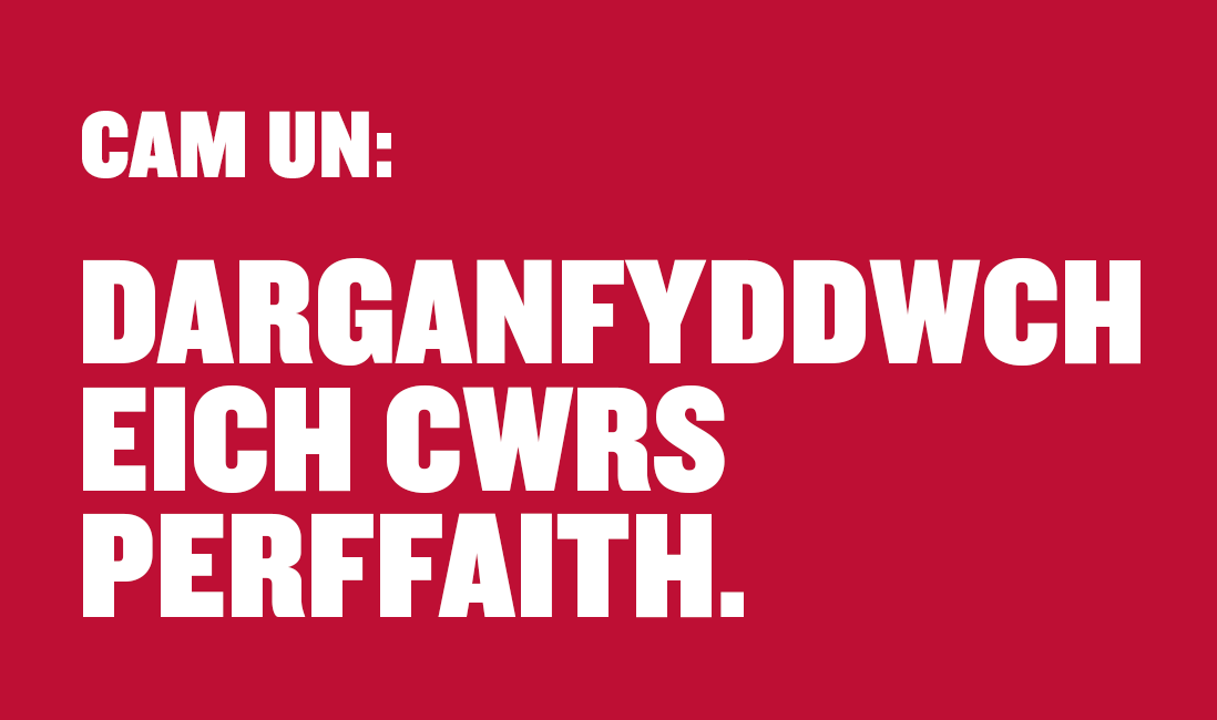 White text on a red background that reads 