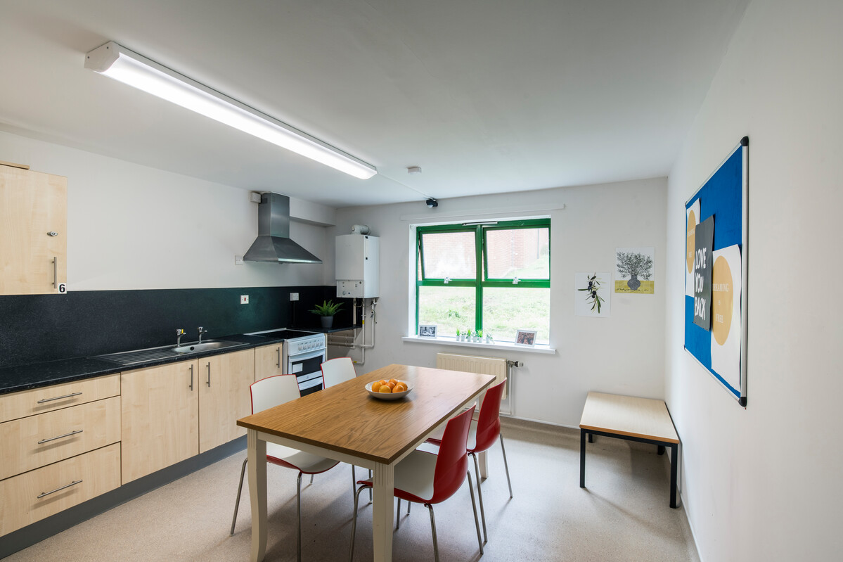 The shared kitchen facilities at our Pontypridd Accommodation.