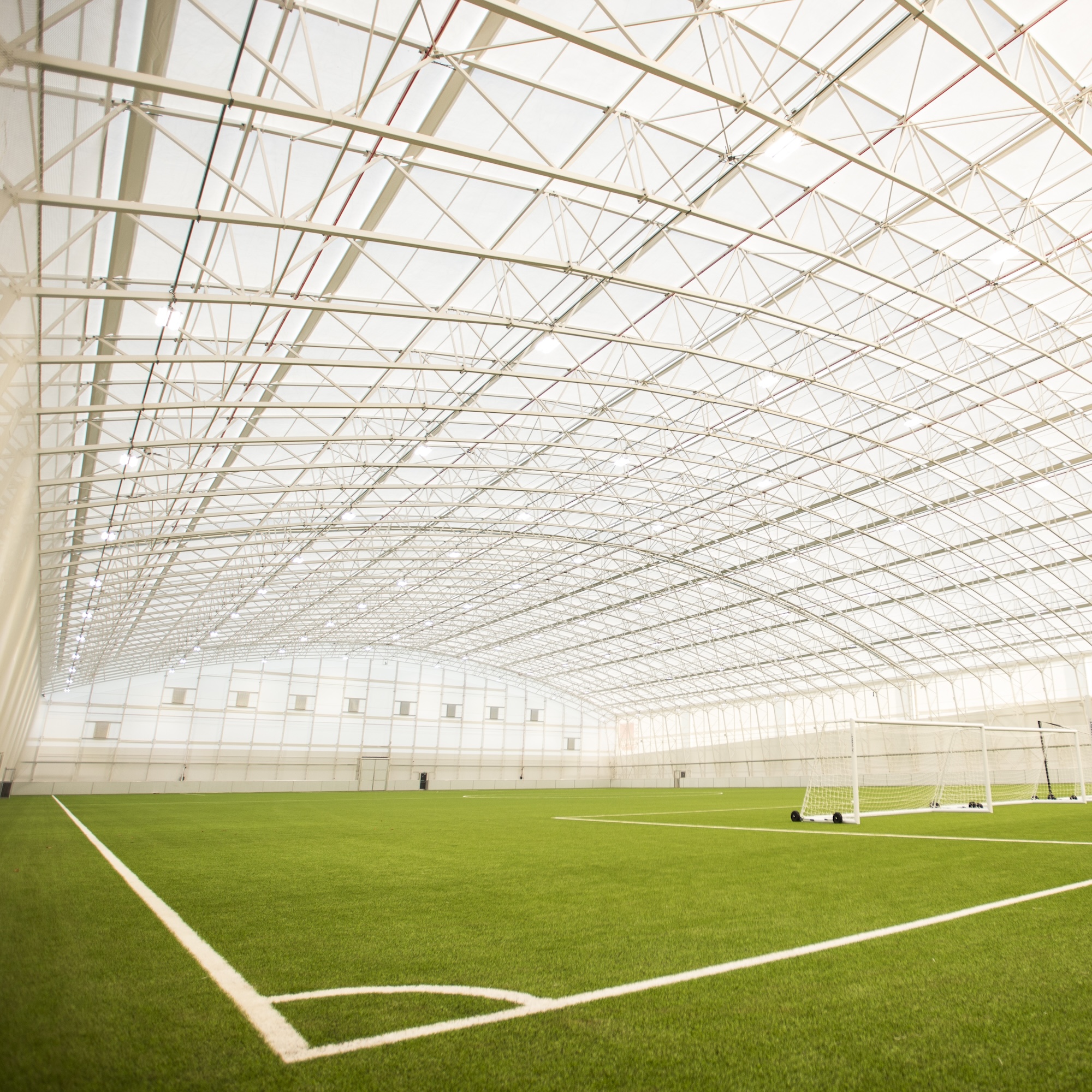 An indoor professional football pitch at the USW Sports Park