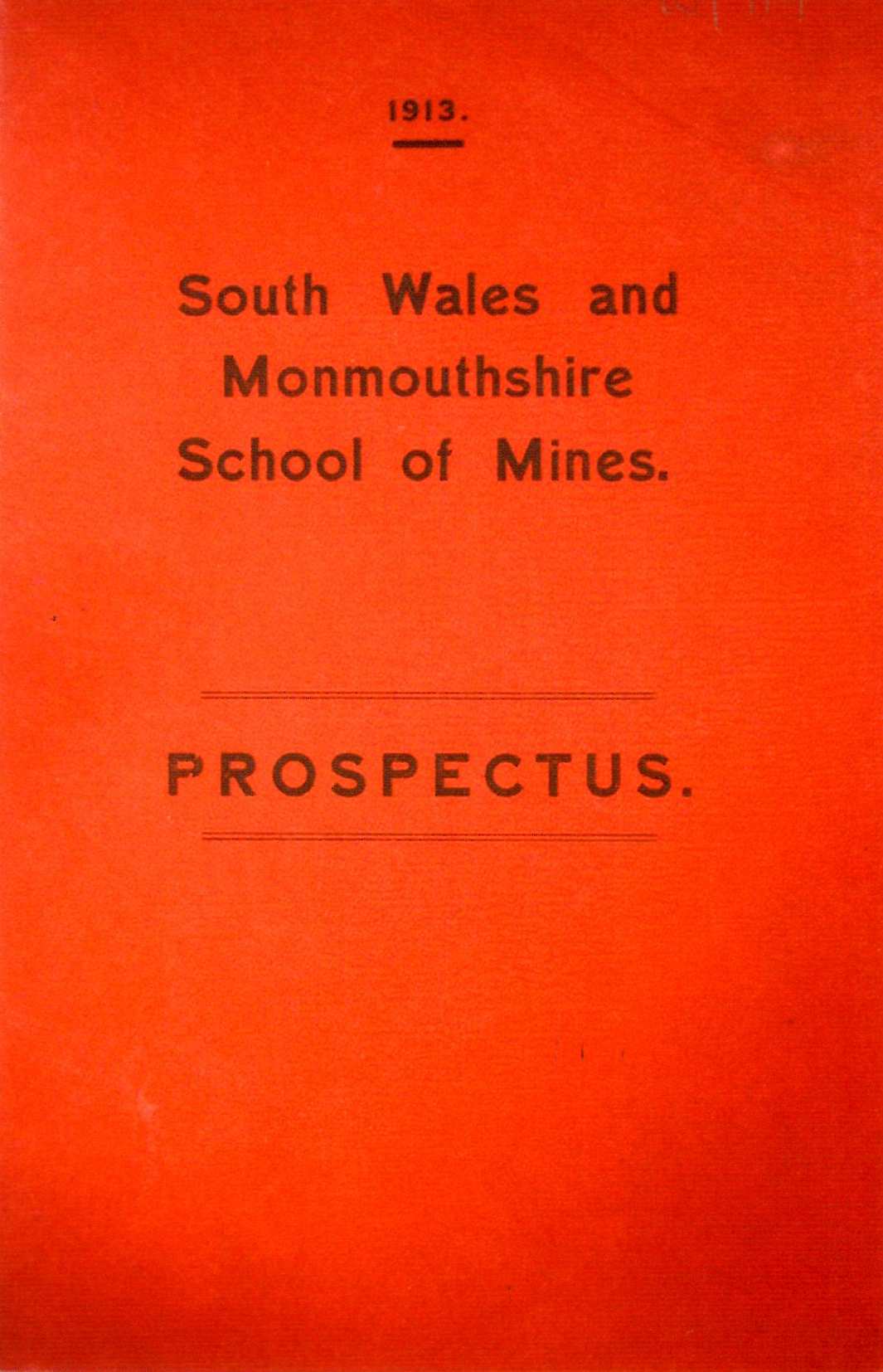 School of Mines prospectus 1913