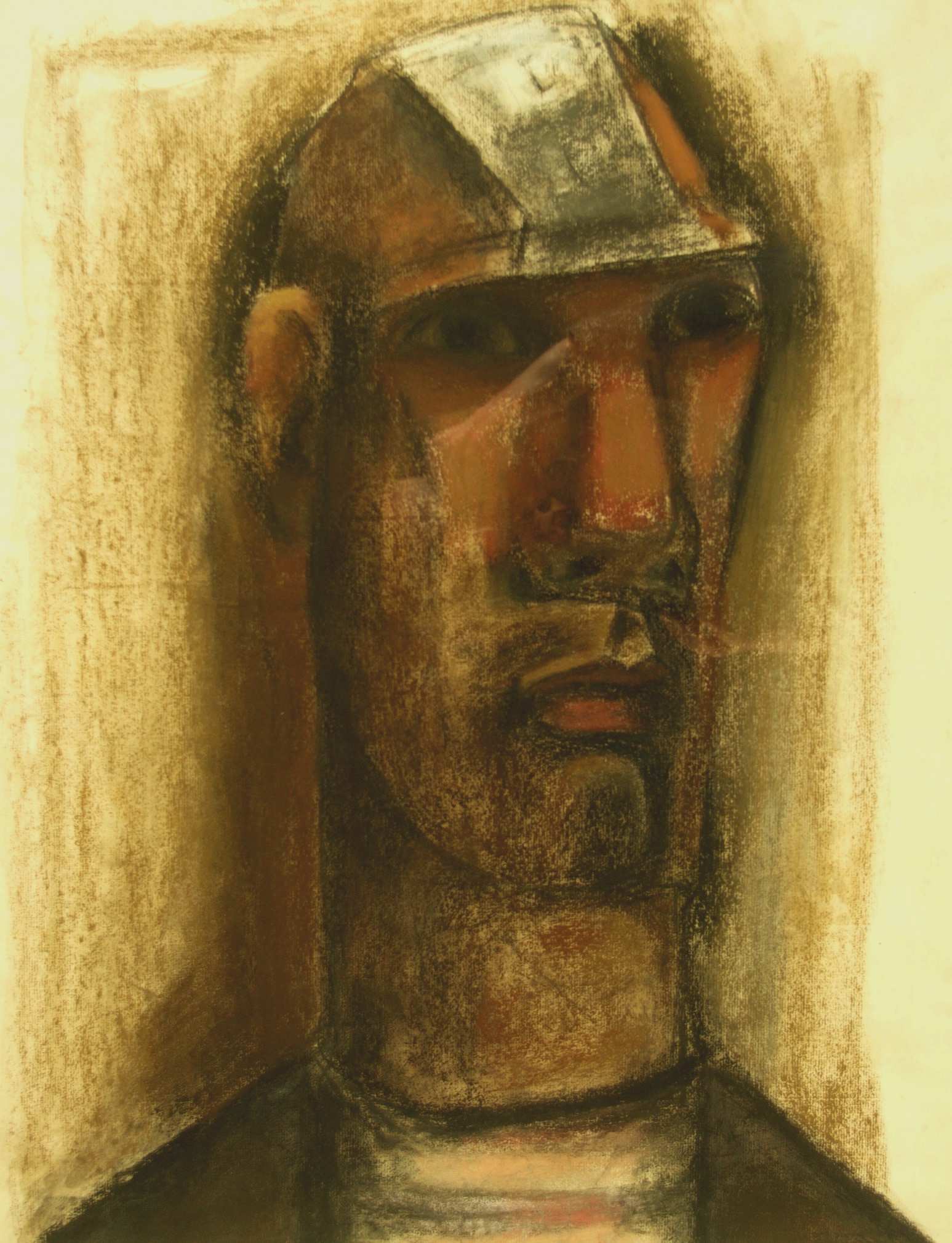 Josef Herman - Head of a miner