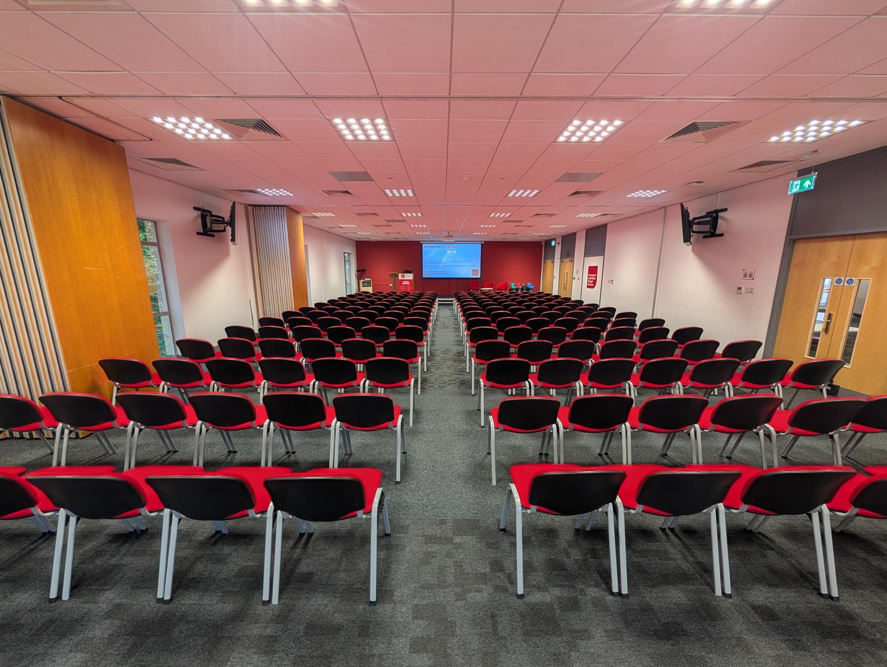 Empty conference centre set up