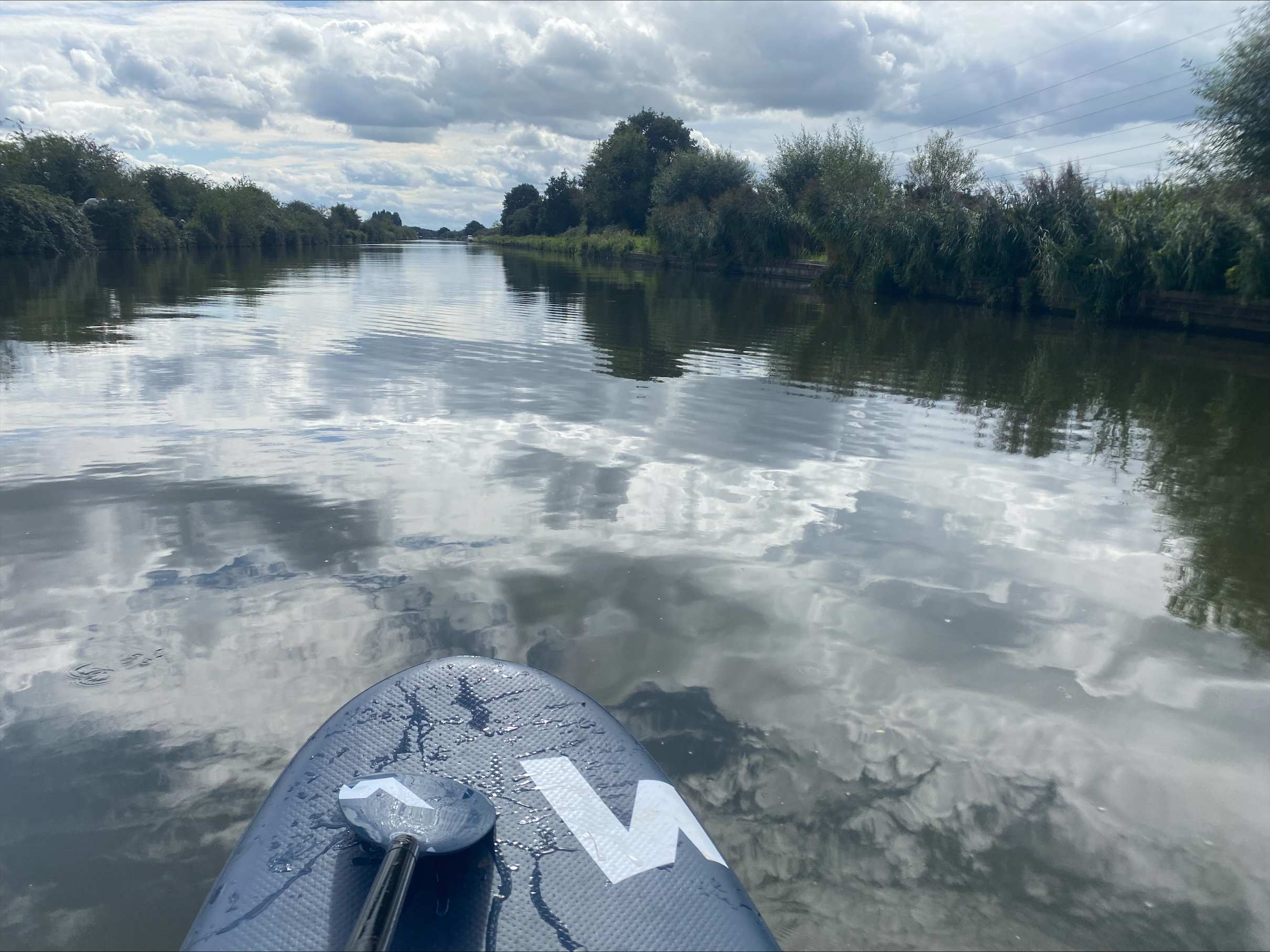 Student Lucy's paddleboard