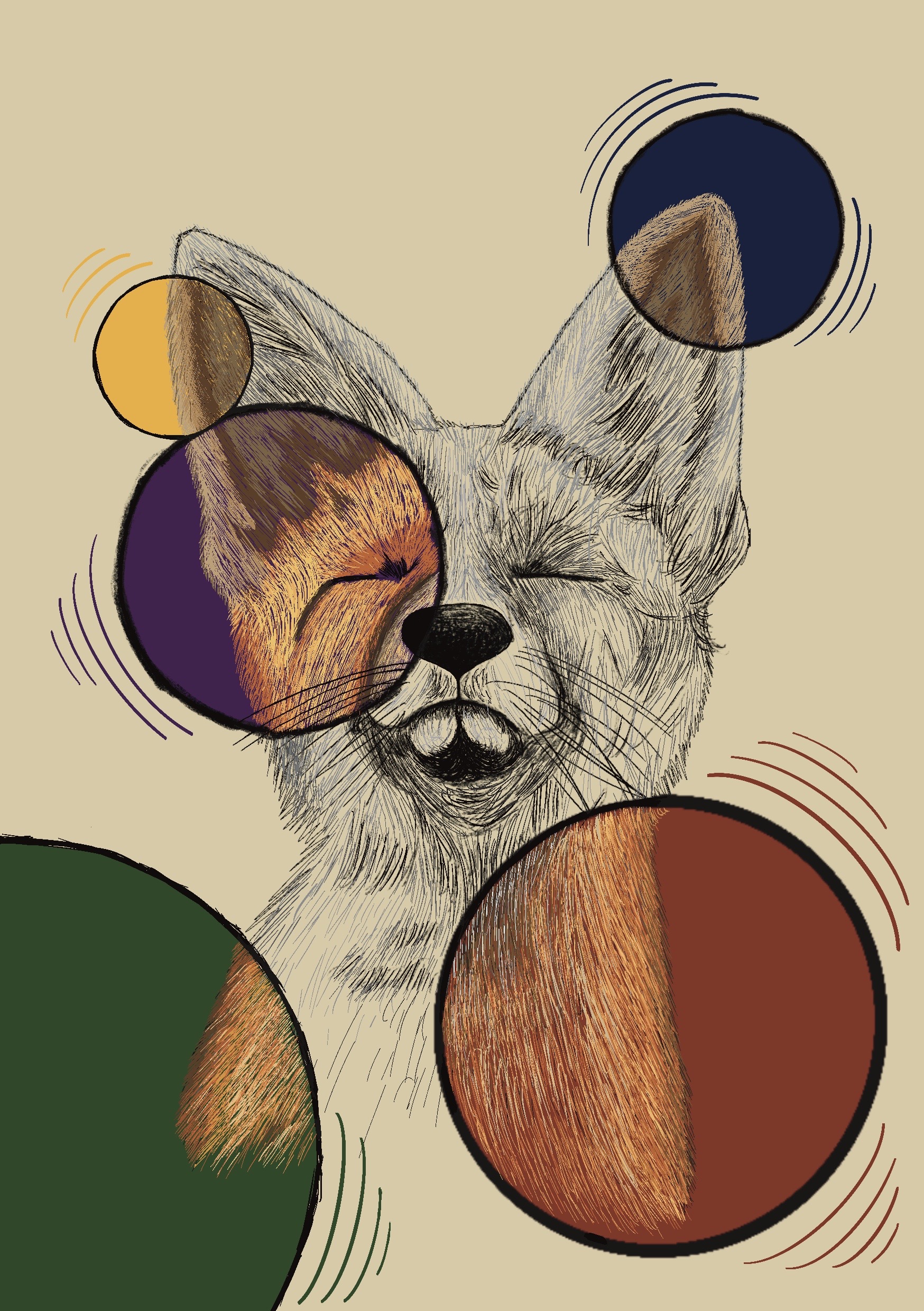 Illustration student art work for Gradfest 2024