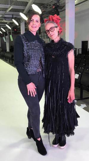 Jayne Barne with Caryn Franklin. Sustainable fashion, Cop26.