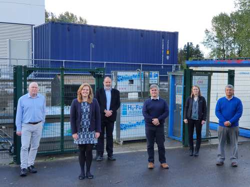 SWIC Net Zero Week (LtR) Tony Parton, Hannah Watts, Dr Chris Williams, Jon Maddy, Flora Davies, David Jukes. COP26