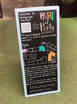 Sign at Pontypridd Market