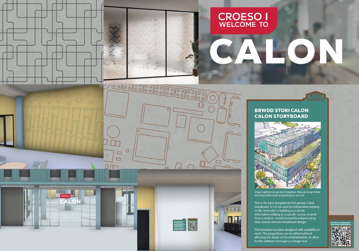 One of the Calon graphics ideas designed by USW students