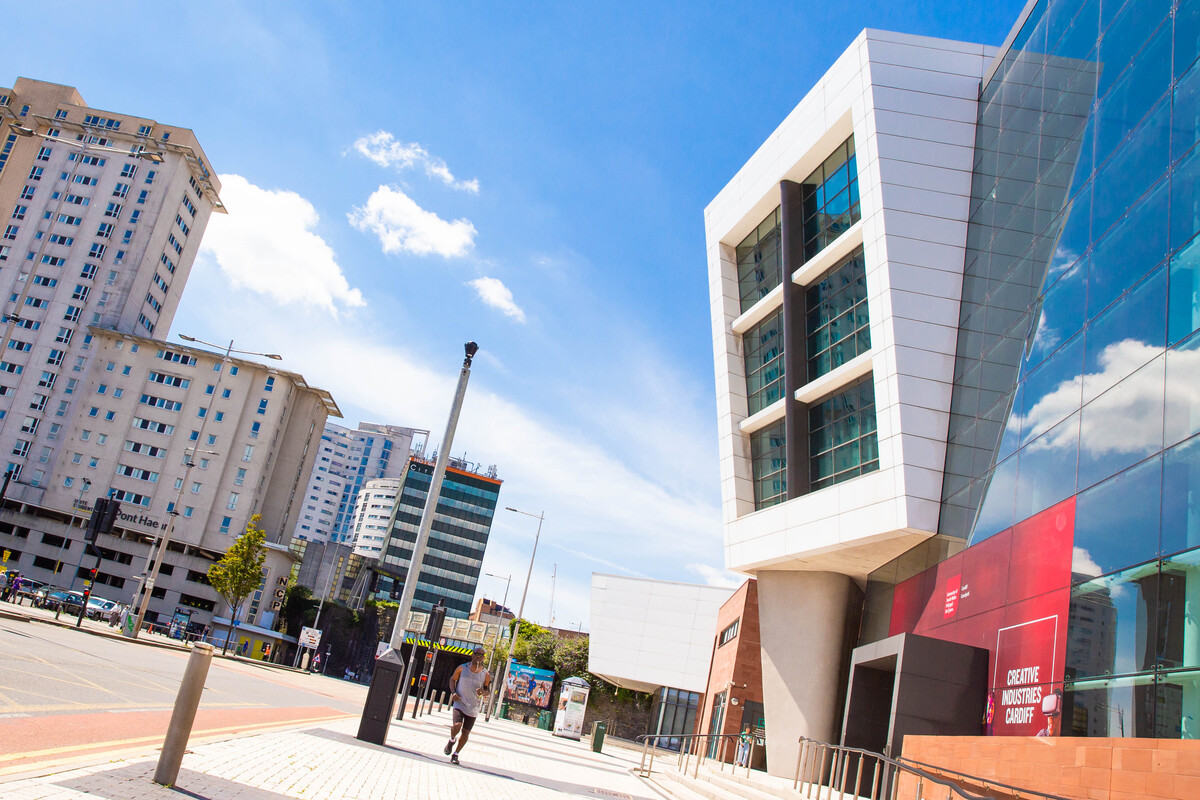 USW's Cardiff Campus from the outside